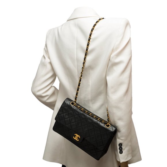 Chanel Timeless medium 25 cm double flap shoulder - Picture 12 of 12